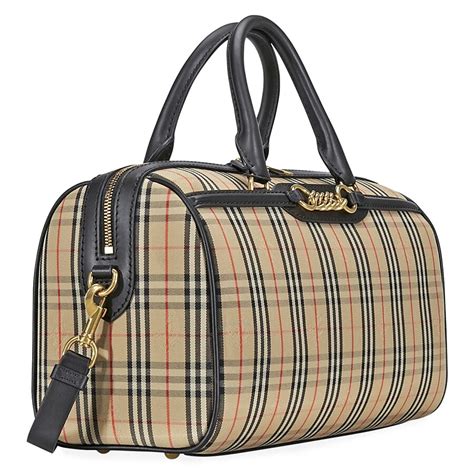 burberry bowling bag size|Burberry medium check bowling bag.